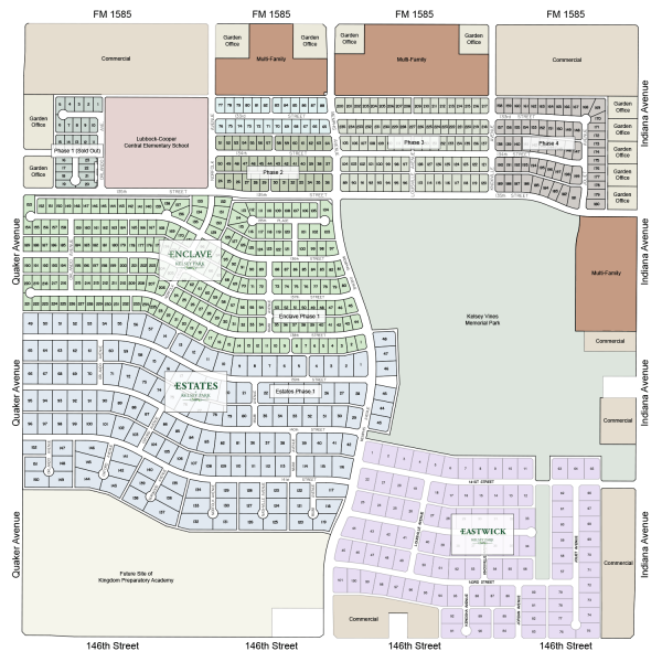 Kelsey Park Multi-Family Sites - Lubbock Subdivision