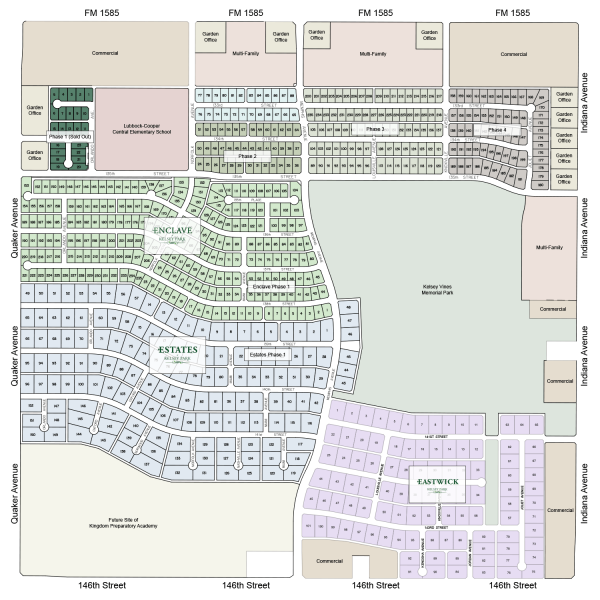 Kelsey Park Phase 1 - Lubbock Subdivision